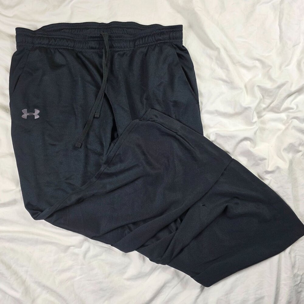 Under Armour Mens Size Large Black Loose Fit Pants Lightweight Activewear Casual